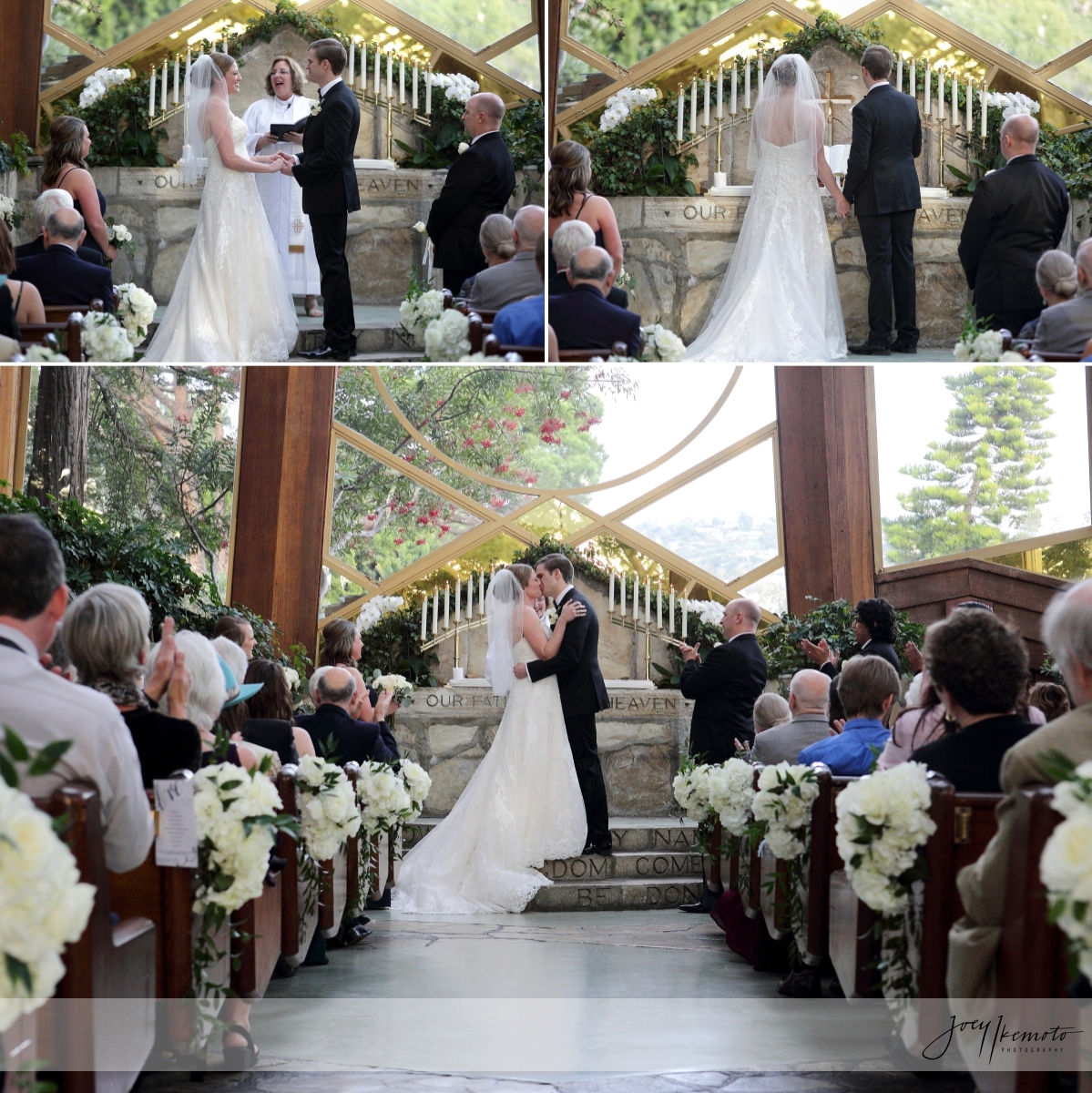 Aisle Pew Flowers Wayfarers Chapel